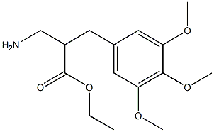 ethyl 3-amino-2-[(3,4,5-trimethoxyphenyl)methyl]propanoate Struktur