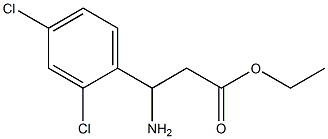 ethyl 3-amino-3-(2,4-dichlorophenyl)propanoate Struktur