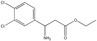 ethyl 3-amino-3-(3,4-dichlorophenyl)propanoate Struktur