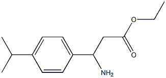 ethyl 3-amino-3-[4-(propan-2-yl)phenyl]propanoate Struktur