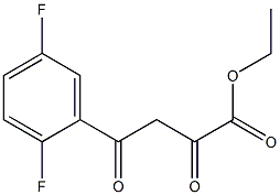 ethyl 4-(2,5-difluorophenyl)-2,4-dioxobutanoate Struktur