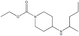 ethyl 4-(pentan-2-ylamino)piperidine-1-carboxylate Struktur