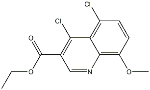 ethyl 4,5-dichloro-8-methoxyquinoline-3-carboxylate Struktur