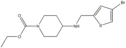 ethyl 4-{[(4-bromothiophen-2-yl)methyl]amino}piperidine-1-carboxylate Struktur