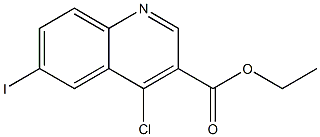 ethyl 4-chloro-6-iodoquinoline-3-carboxylate Struktur