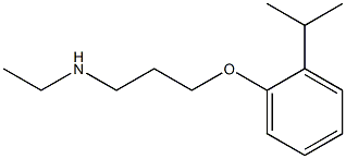 ethyl({3-[2-(propan-2-yl)phenoxy]propyl})amine Struktur