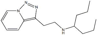 heptan-4-yl(2-{[1,2,4]triazolo[3,4-a]pyridin-3-yl}ethyl)amine Struktur