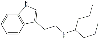 heptan-4-yl[2-(1H-indol-3-yl)ethyl]amine Struktur