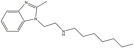 heptyl[2-(2-methyl-1H-1,3-benzodiazol-1-yl)ethyl]amine Struktur