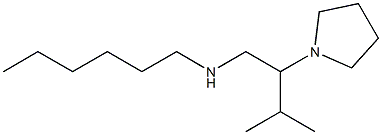 hexyl[3-methyl-2-(pyrrolidin-1-yl)butyl]amine Struktur