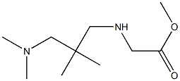 methyl 2-({2-[(dimethylamino)methyl]-2-methylpropyl}amino)acetate Struktur