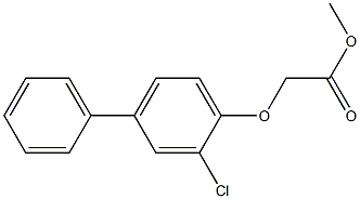 methyl 2-(2-chloro-4-phenylphenoxy)acetate Struktur