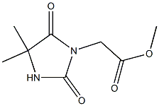 methyl 2-(4,4-dimethyl-2,5-dioxoimidazolidin-1-yl)acetate Struktur