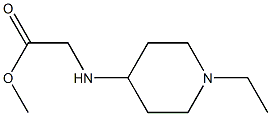 methyl 2-[(1-ethylpiperidin-4-yl)amino]acetate Struktur