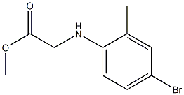 methyl 2-[(4-bromo-2-methylphenyl)amino]acetate Struktur