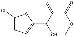 methyl 2-[(5-chlorothiophen-2-yl)(hydroxy)methyl]prop-2-enoate Struktur