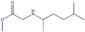 methyl 2-[(5-methylhexan-2-yl)amino]acetate Struktur