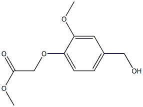 methyl 2-[4-(hydroxymethyl)-2-methoxyphenoxy]acetate Structure