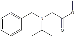 methyl 2-[benzyl(propan-2-yl)amino]acetate Struktur