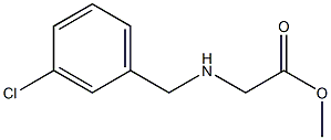 methyl 2-{[(3-chlorophenyl)methyl]amino}acetate Struktur