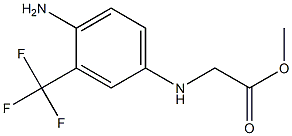 methyl 2-{[4-amino-3-(trifluoromethyl)phenyl]amino}acetate Struktur