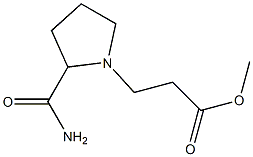 methyl 3-(2-carbamoylpyrrolidin-1-yl)propanoate Struktur