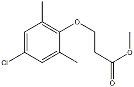 methyl 3-(4-chloro-2,6-dimethylphenoxy)propanoate Struktur