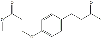 methyl 3-[4-(3-oxobutyl)phenoxy]propanoate Struktur