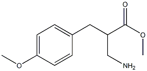 methyl 3-amino-2-[(4-methoxyphenyl)methyl]propanoate Struktur