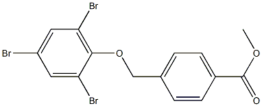 methyl 4-(2,4,6-tribromophenoxymethyl)benzoate Struktur