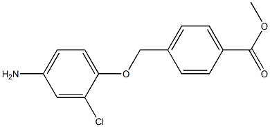 methyl 4-(4-amino-2-chlorophenoxymethyl)benzoate Struktur