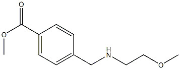 methyl 4-{[(2-methoxyethyl)amino]methyl}benzoate Struktur