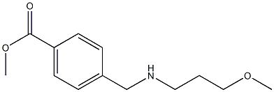 methyl 4-{[(3-methoxypropyl)amino]methyl}benzoate Struktur