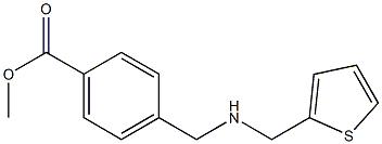 methyl 4-{[(thiophen-2-ylmethyl)amino]methyl}benzoate Struktur