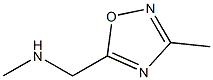 methyl[(3-methyl-1,2,4-oxadiazol-5-yl)methyl]amine Struktur