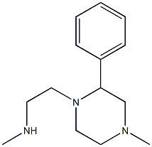 methyl[2-(4-methyl-2-phenylpiperazin-1-yl)ethyl]amine Struktur