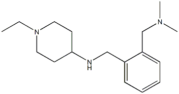 N-({2-[(dimethylamino)methyl]phenyl}methyl)-1-ethylpiperidin-4-amine Struktur