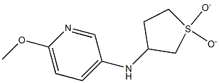 N-(1,1-dioxidotetrahydrothien-3-yl)-6-methoxypyridin-3-amine Struktur