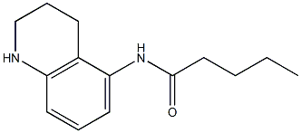 N-(1,2,3,4-tetrahydroquinolin-5-yl)pentanamide Struktur