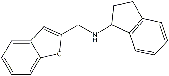 N-(1-benzofuran-2-ylmethyl)-2,3-dihydro-1H-inden-1-amine Struktur