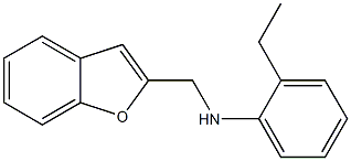 N-(1-benzofuran-2-ylmethyl)-2-ethylaniline Struktur