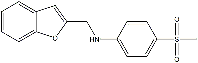 N-(1-benzofuran-2-ylmethyl)-4-methanesulfonylaniline Struktur