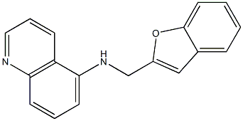 N-(1-benzofuran-2-ylmethyl)quinolin-5-amine Struktur