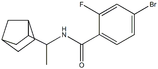 N-(1-bicyclo[2.2.1]hept-2-ylethyl)-4-bromo-2-fluorobenzamide Struktur