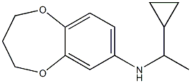 N-(1-cyclopropylethyl)-3,4-dihydro-2H-1,5-benzodioxepin-7-amine Struktur