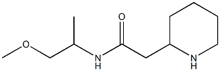 N-(1-methoxypropan-2-yl)-2-(piperidin-2-yl)acetamide Struktur