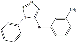 N-(1-phenyl-1H-tetrazol-5-yl)benzene-1,3-diamine Struktur