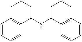 N-(1-phenylbutyl)-1,2,3,4-tetrahydronaphthalen-1-amine Struktur