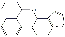 N-(1-phenylbutyl)-4,5,6,7-tetrahydro-1-benzofuran-4-amine Struktur