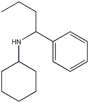 N-(1-phenylbutyl)cyclohexanamine Struktur